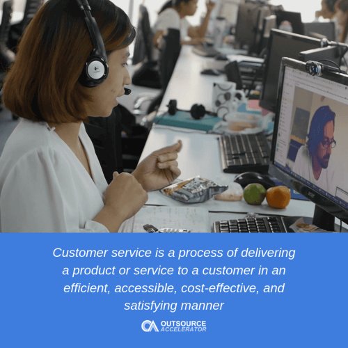 Outsourcing of customer service